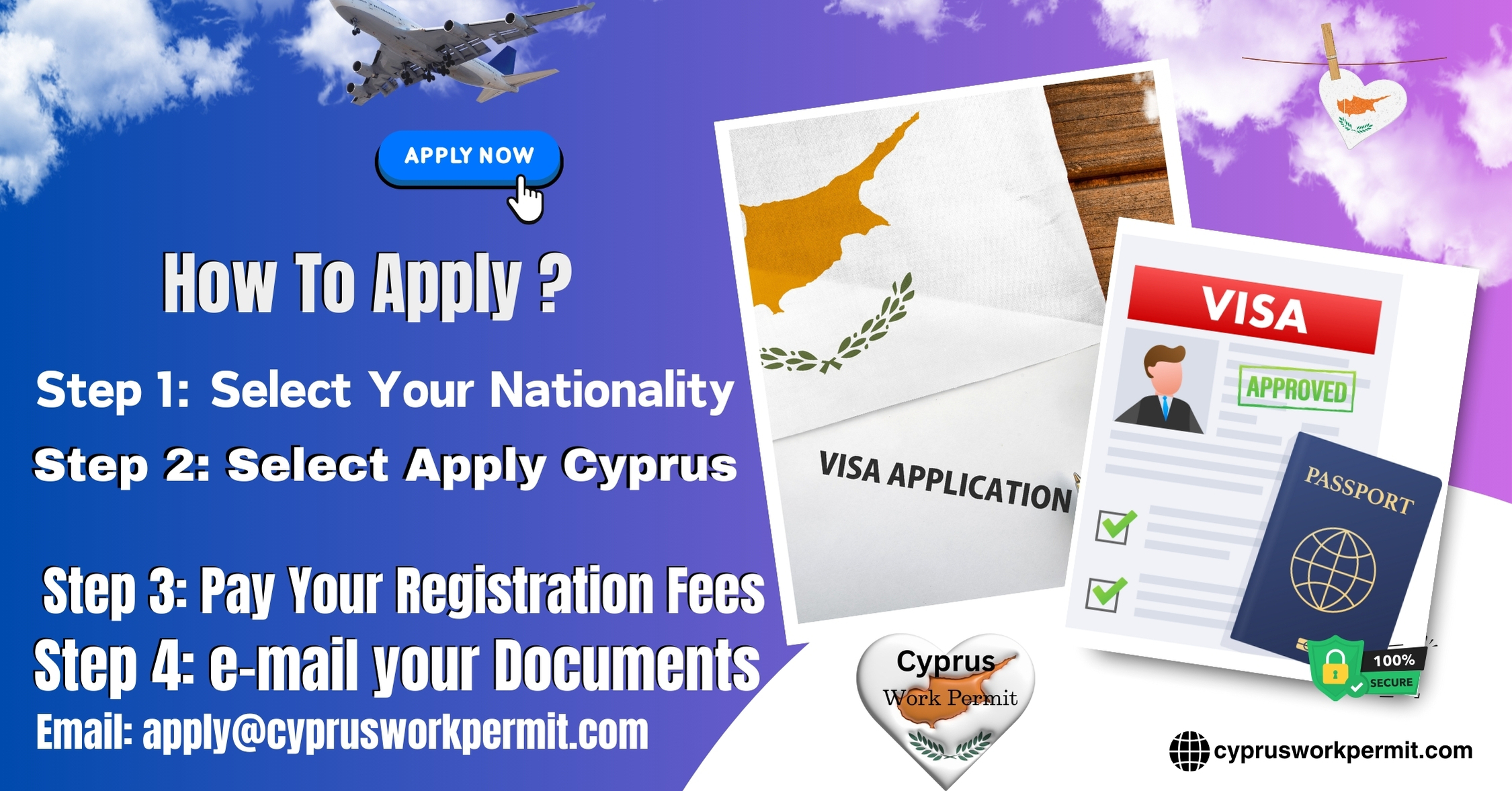 Applying for a Work Permit, Student Visa, Business Visa, Investor Visa, and Resident Card Visa from Cameroon to Cyprus?